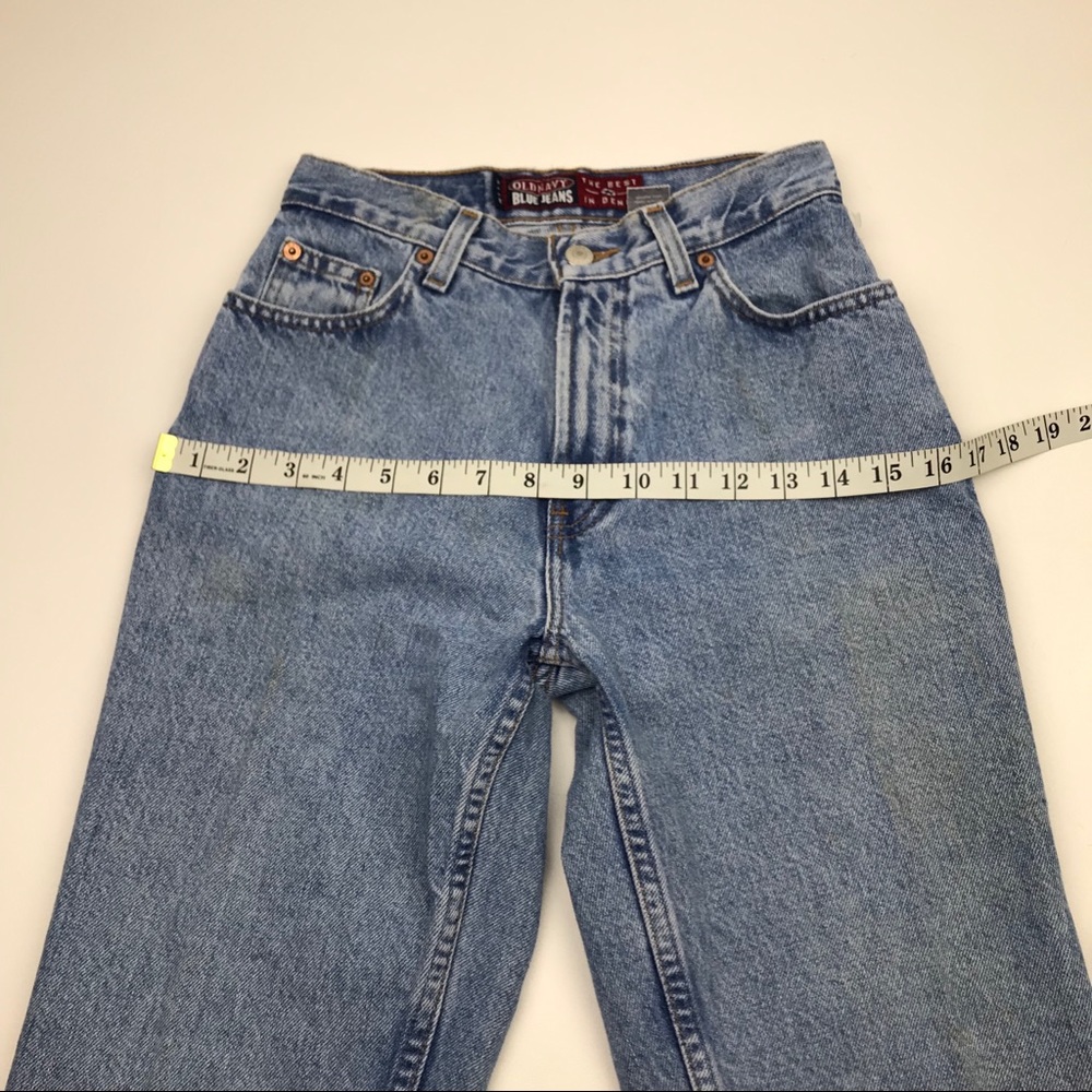 Vintage Old Navy High Waist wedgie fit Jeans Sz 24 - Picture 4 of 8